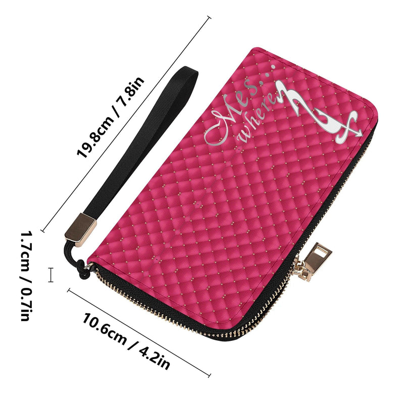 Clutch Leather Zipper Wallet