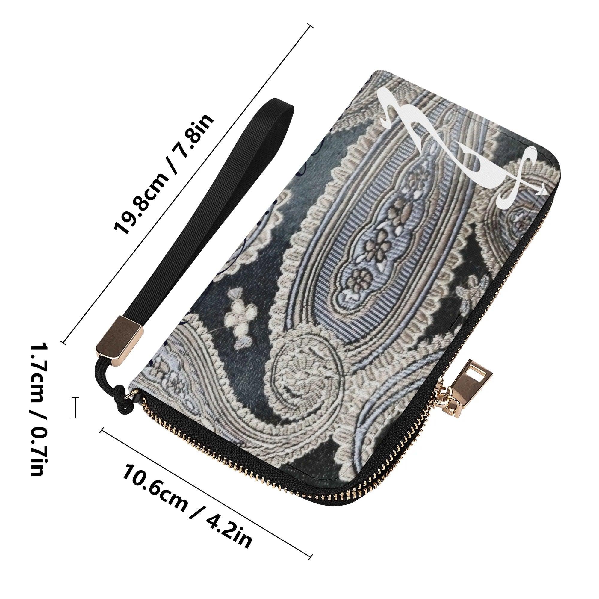 Clutch Leather Zipper Wallet - MES...Where