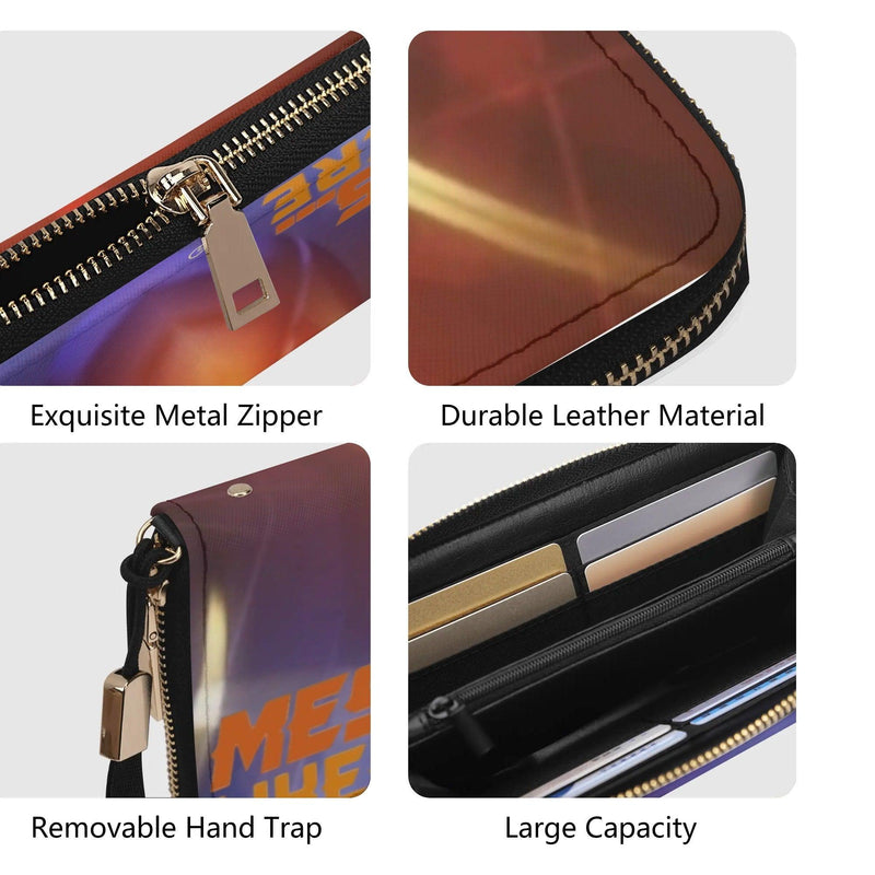 Clutch Leather Zipper Wallet