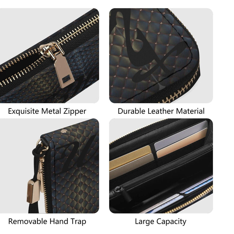 Clutch Leather Zipper Wallet
