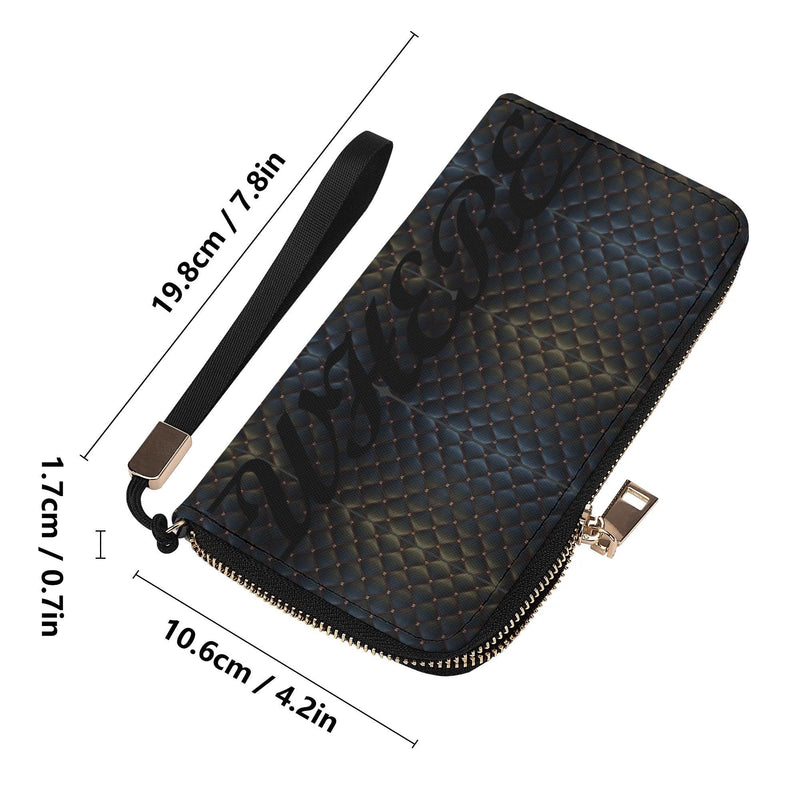 Clutch Leather Zipper Wallet