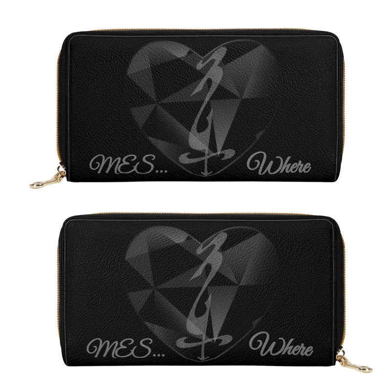 Clutch Leather Zipper Wallet