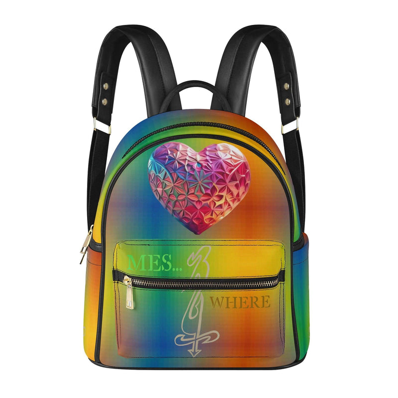 Women's Casual PU Leather Backpack