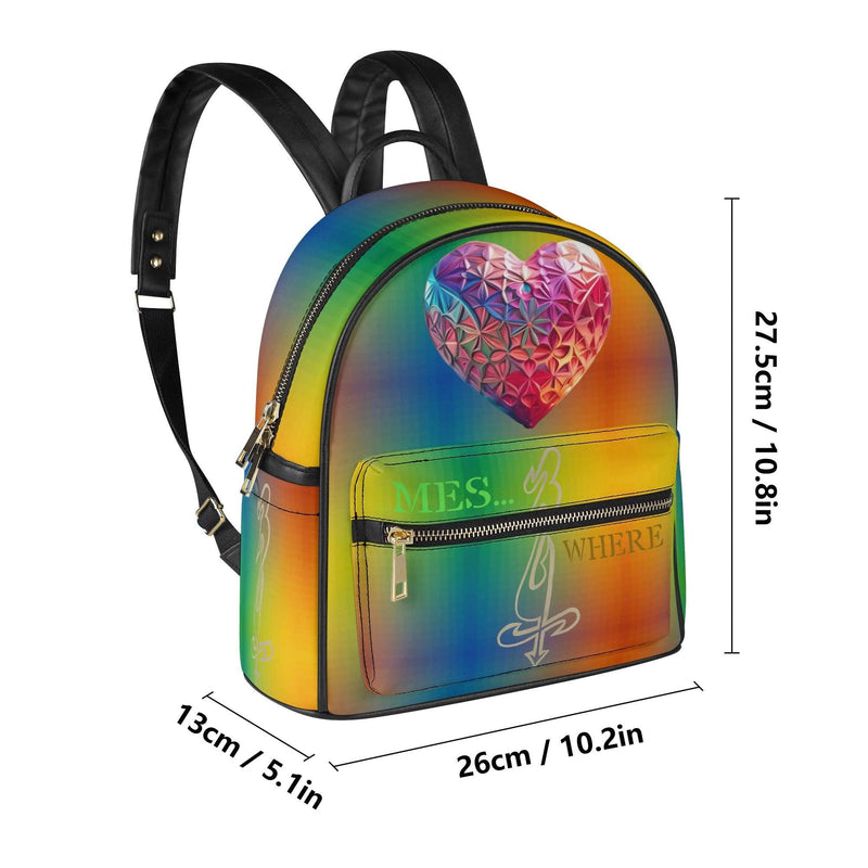 Women's Casual PU Leather Backpack