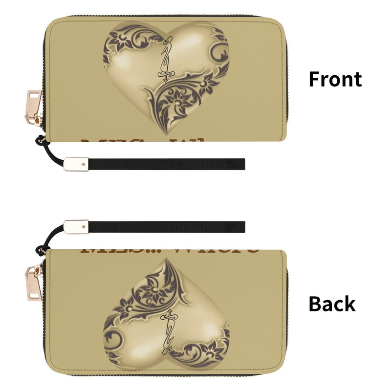 Clutch Leather Zipper Wallet