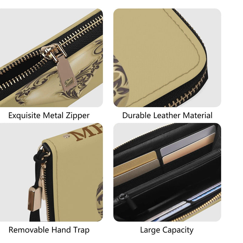 Clutch Leather Zipper Wallet