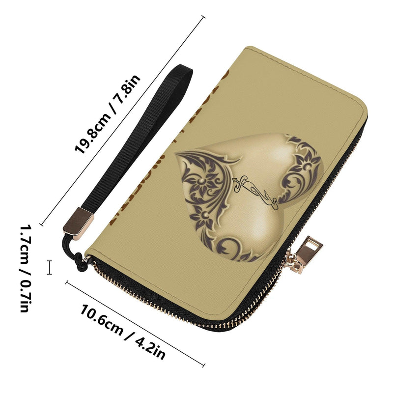 Clutch Leather Zipper Wallet