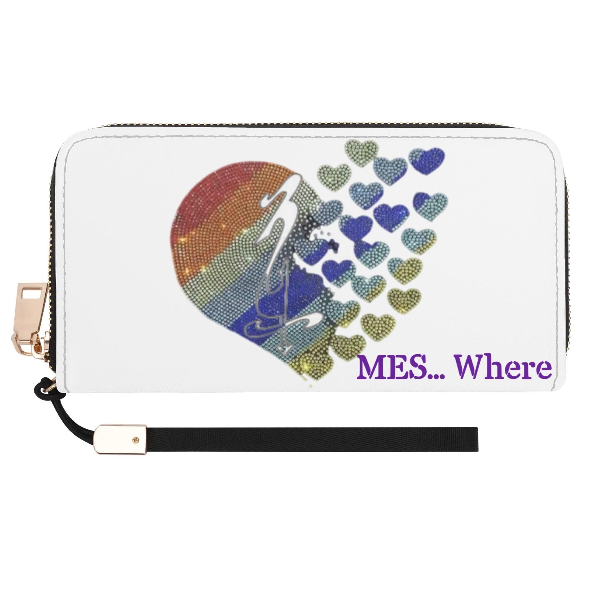 Clutch Leather Zipper Wallet - MES...Where