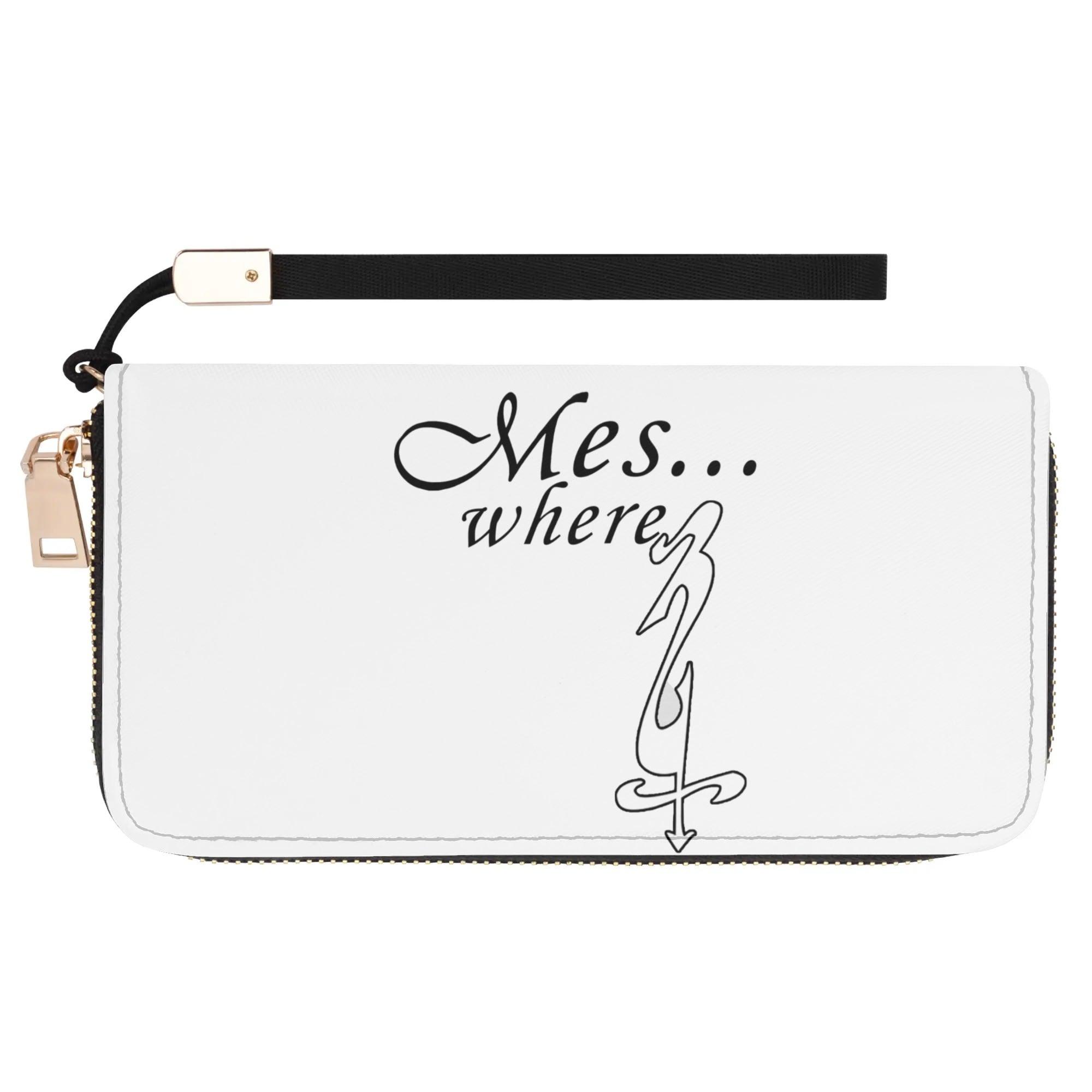 Clutch Leather Zipper Wallet - MES...Where