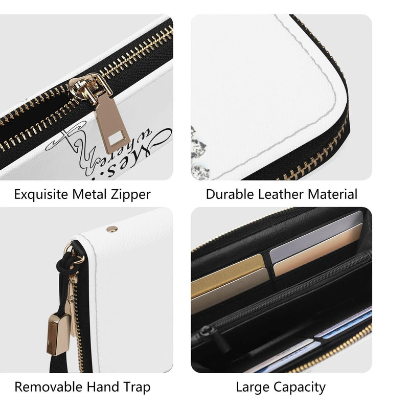 Clutch Leather Zipper Wallet