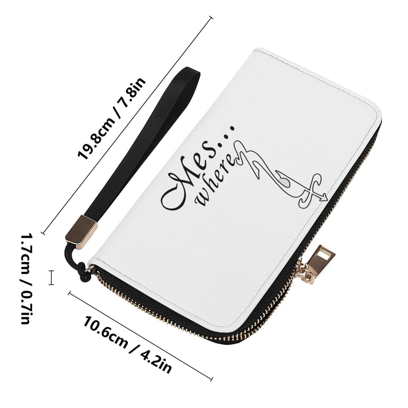 Clutch Leather Zipper Wallet