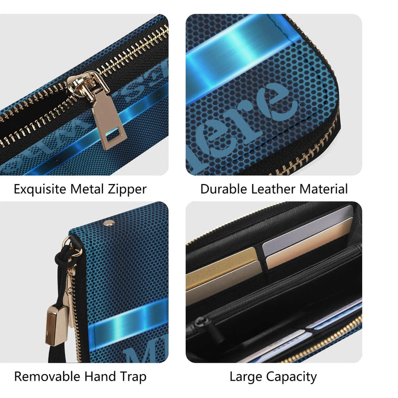 Clutch Leather Zipper Wallet