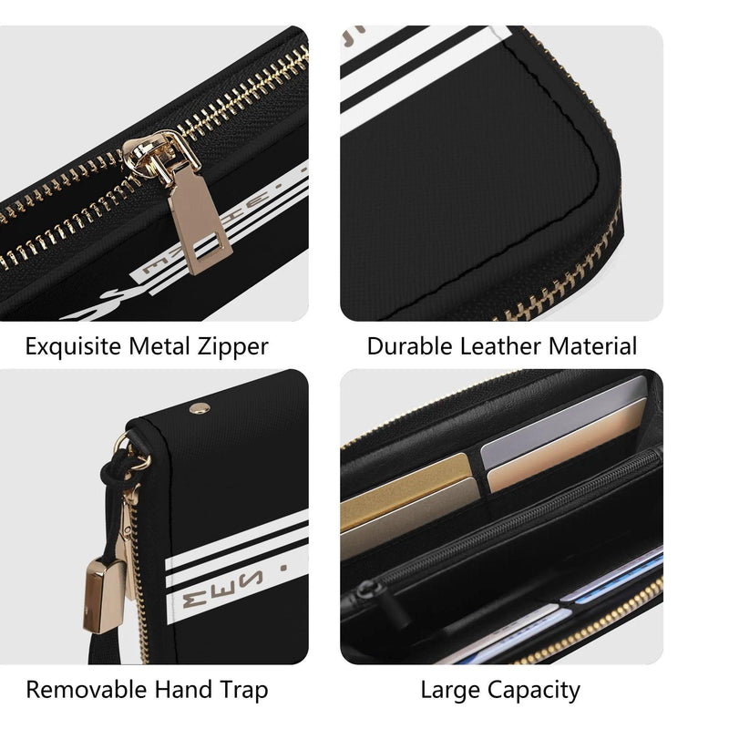 Clutch Leather Zipper Wallet