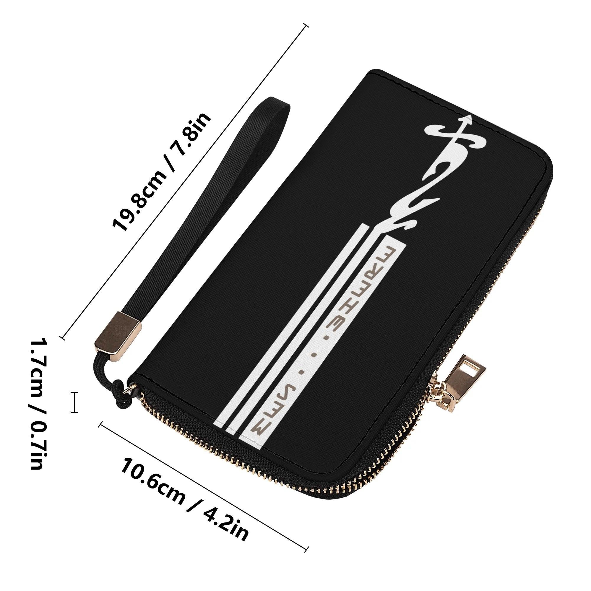 Clutch Leather Zipper Wallet - MES...Where