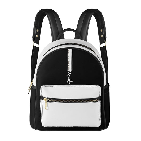Men's Casual PU Leather Backpack