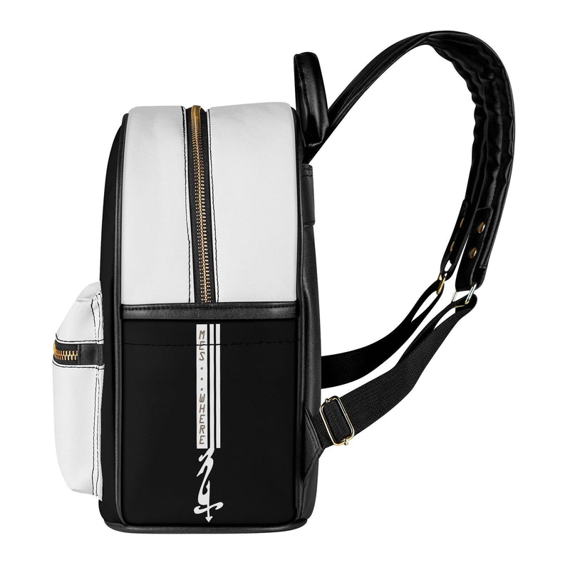 Men's Casual PU Leather Backpack