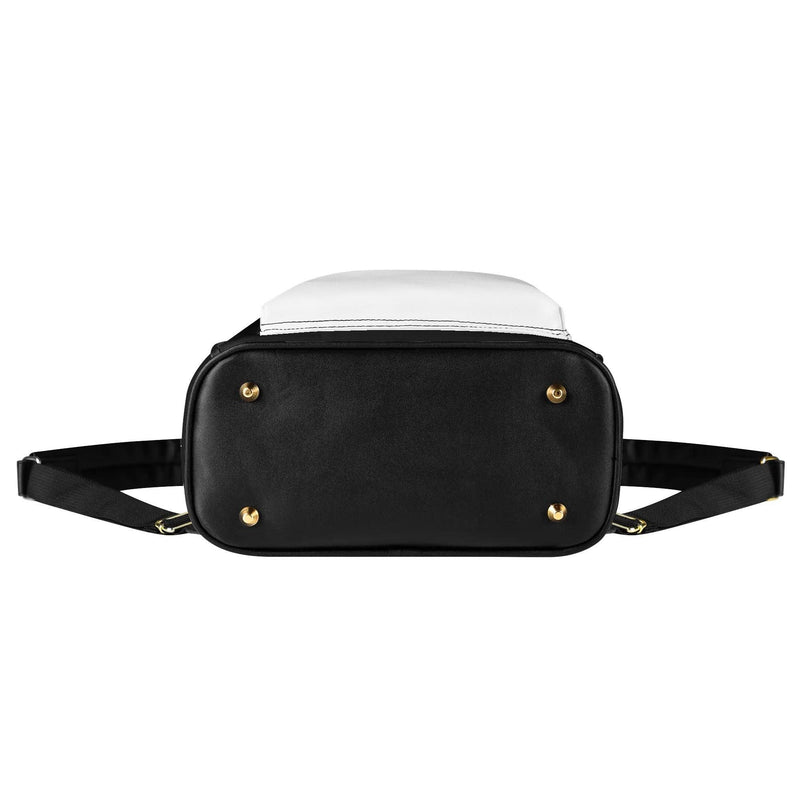 Men's Casual PU Leather Backpack