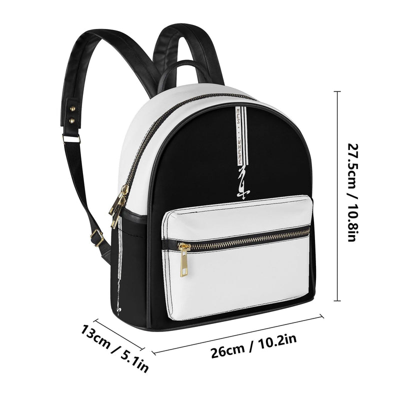 Men's Casual PU Leather Backpack