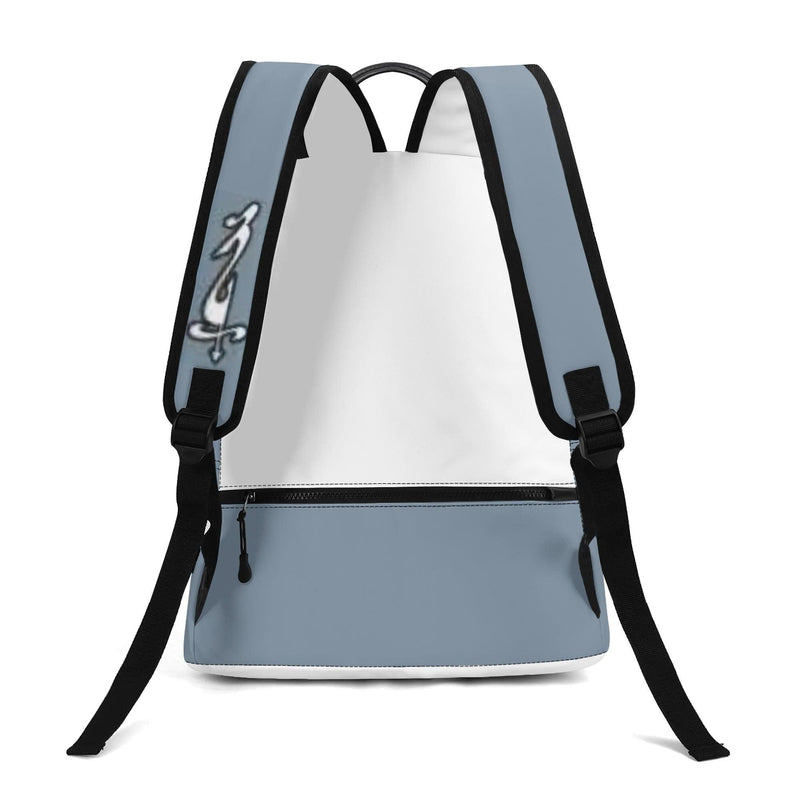 Men's 17 Inch Twill (PU) Leather School Backpack