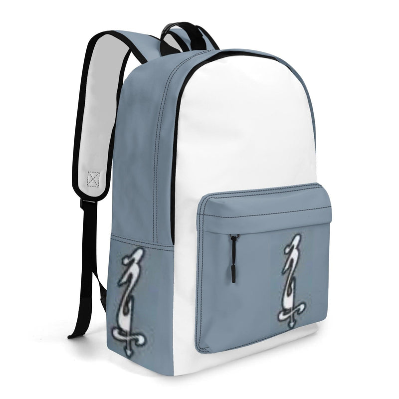Men's 17 Inch Twill (PU) Leather School Backpack