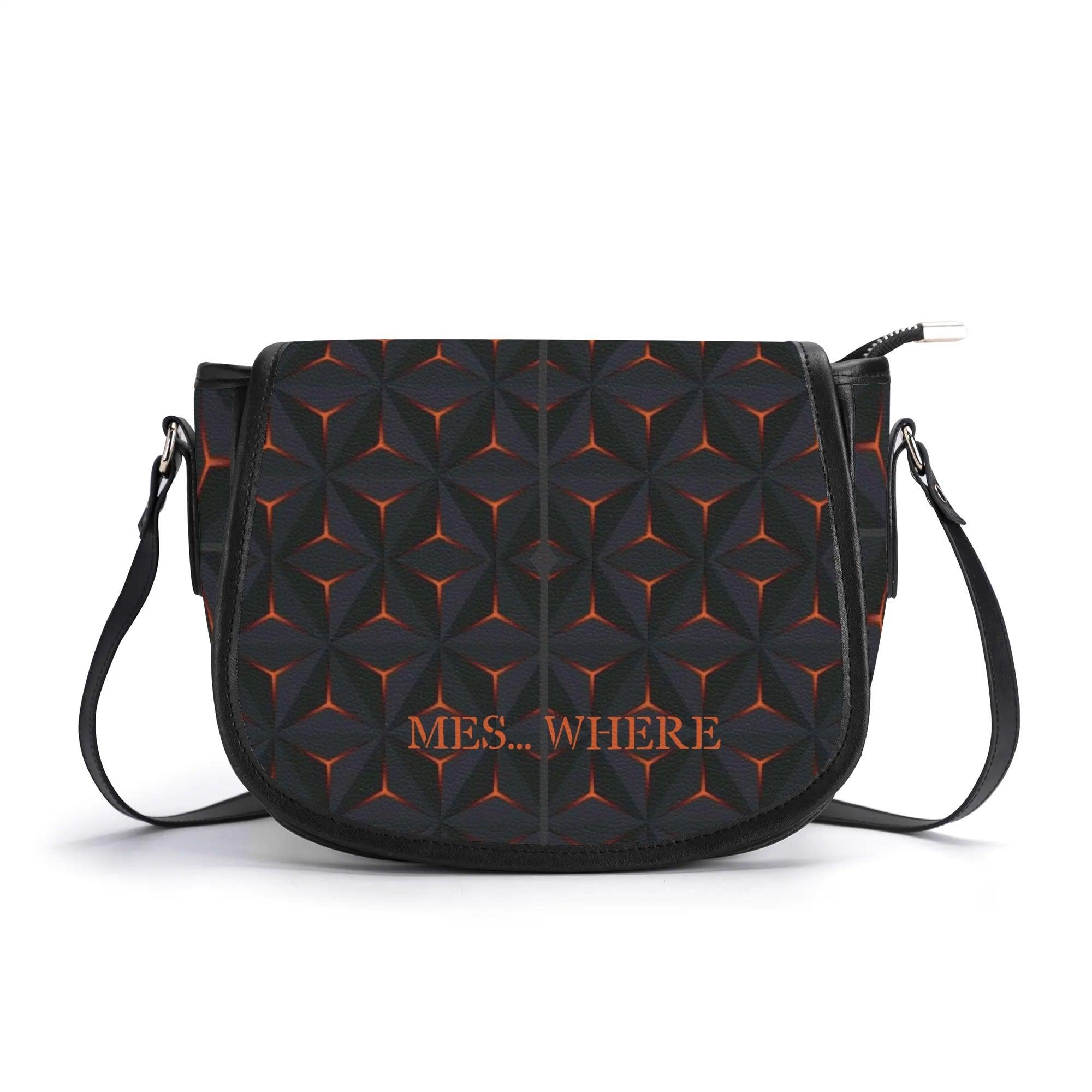 Women's Leather Saddle Bag - MES...Where
