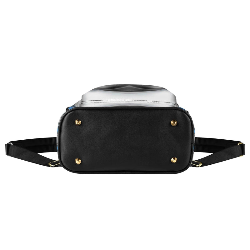 Men's Casual PU Leather Backpack