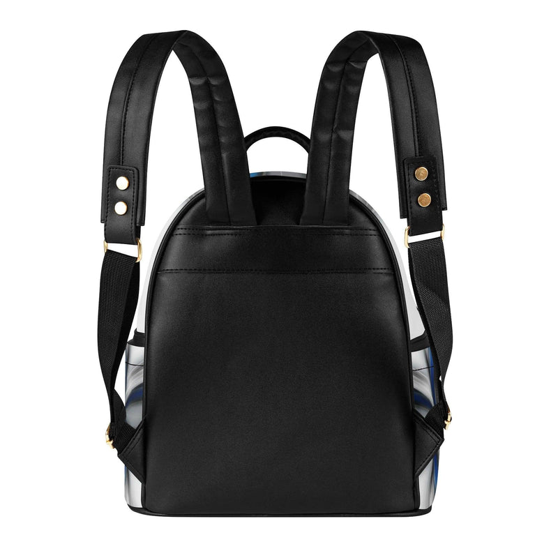 Men's Casual PU Leather Backpack