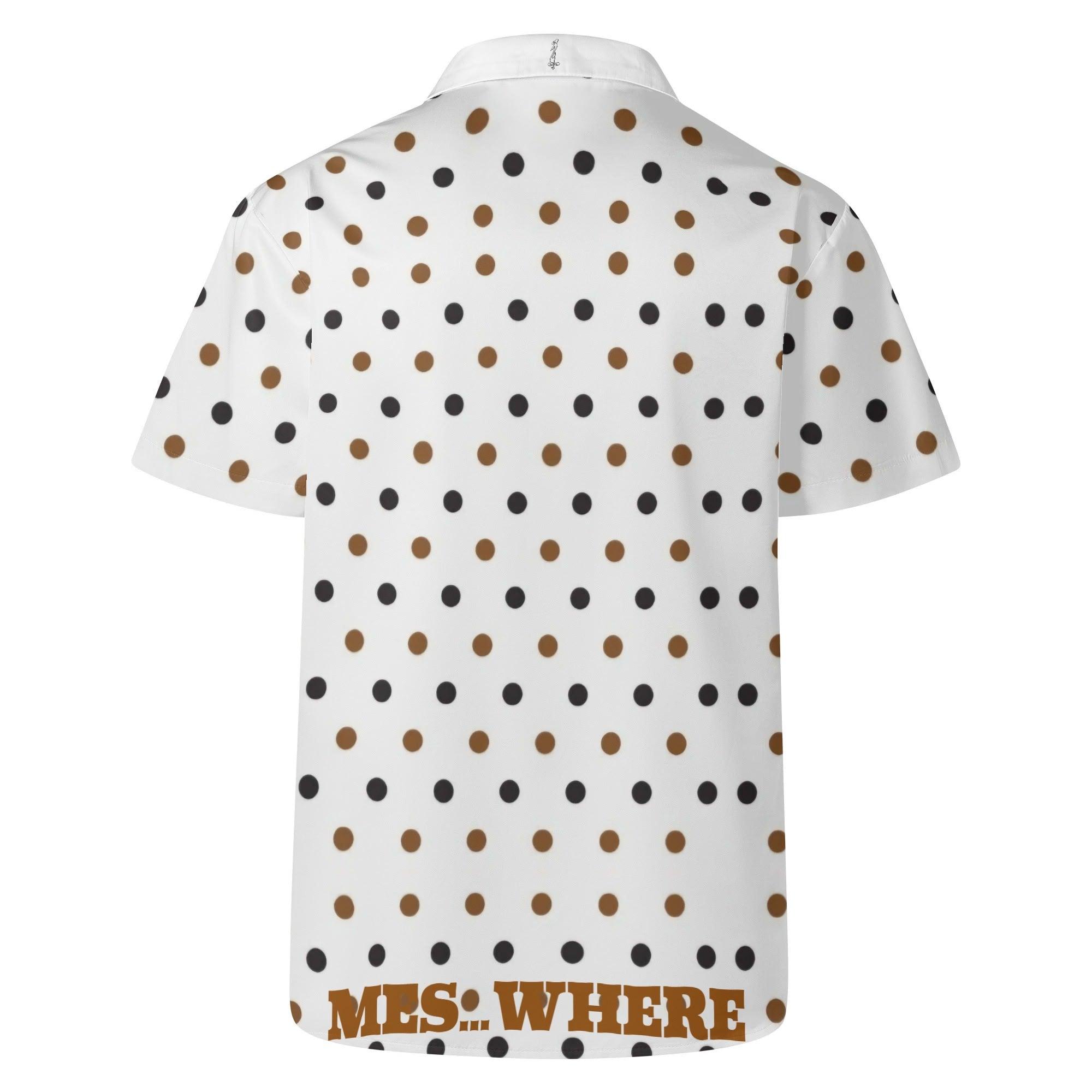 Men's All Over Print Casual Short Sleeve Shirt - MES...Where