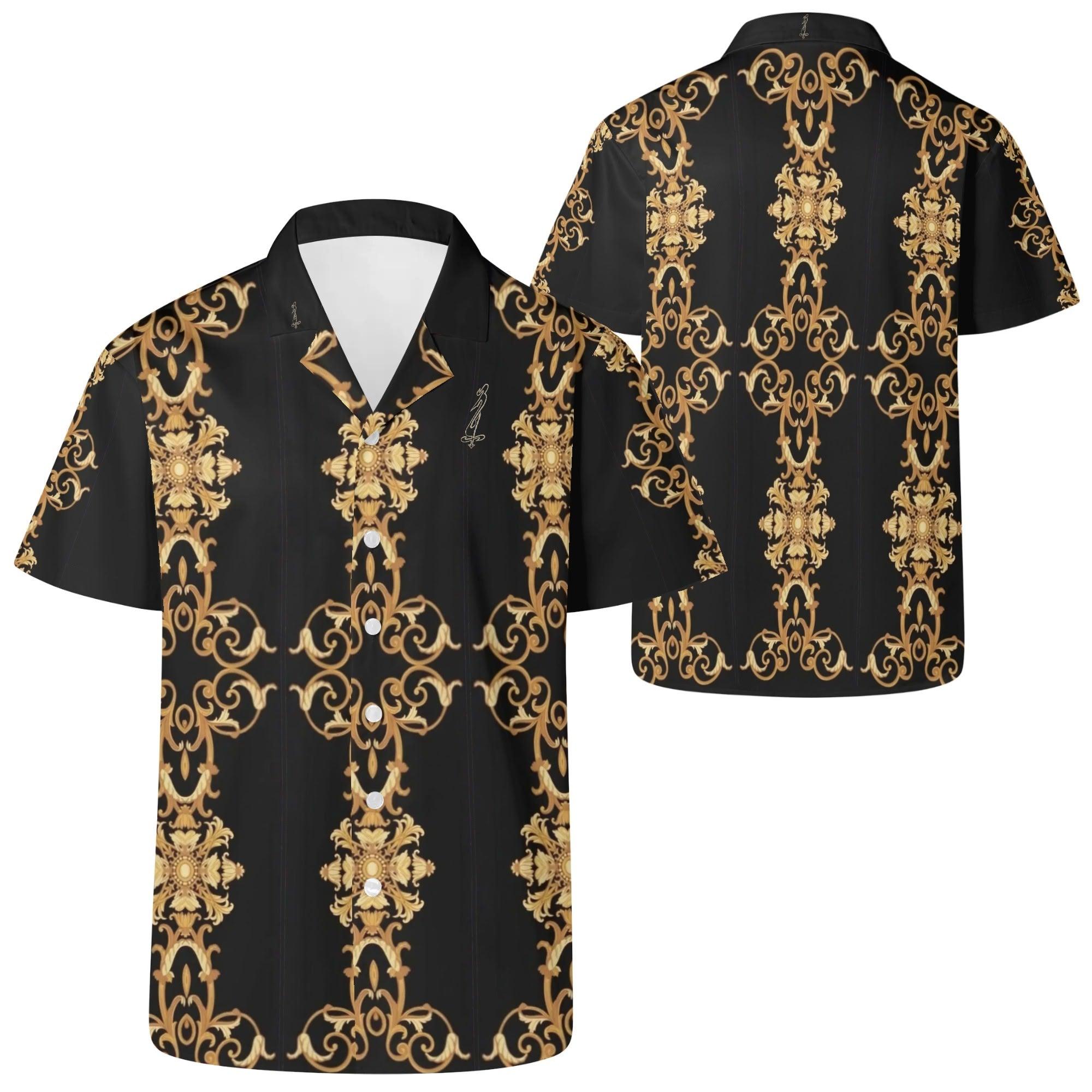 Men's All Over Print Casual Short Sleeve Shirt - MES...Where