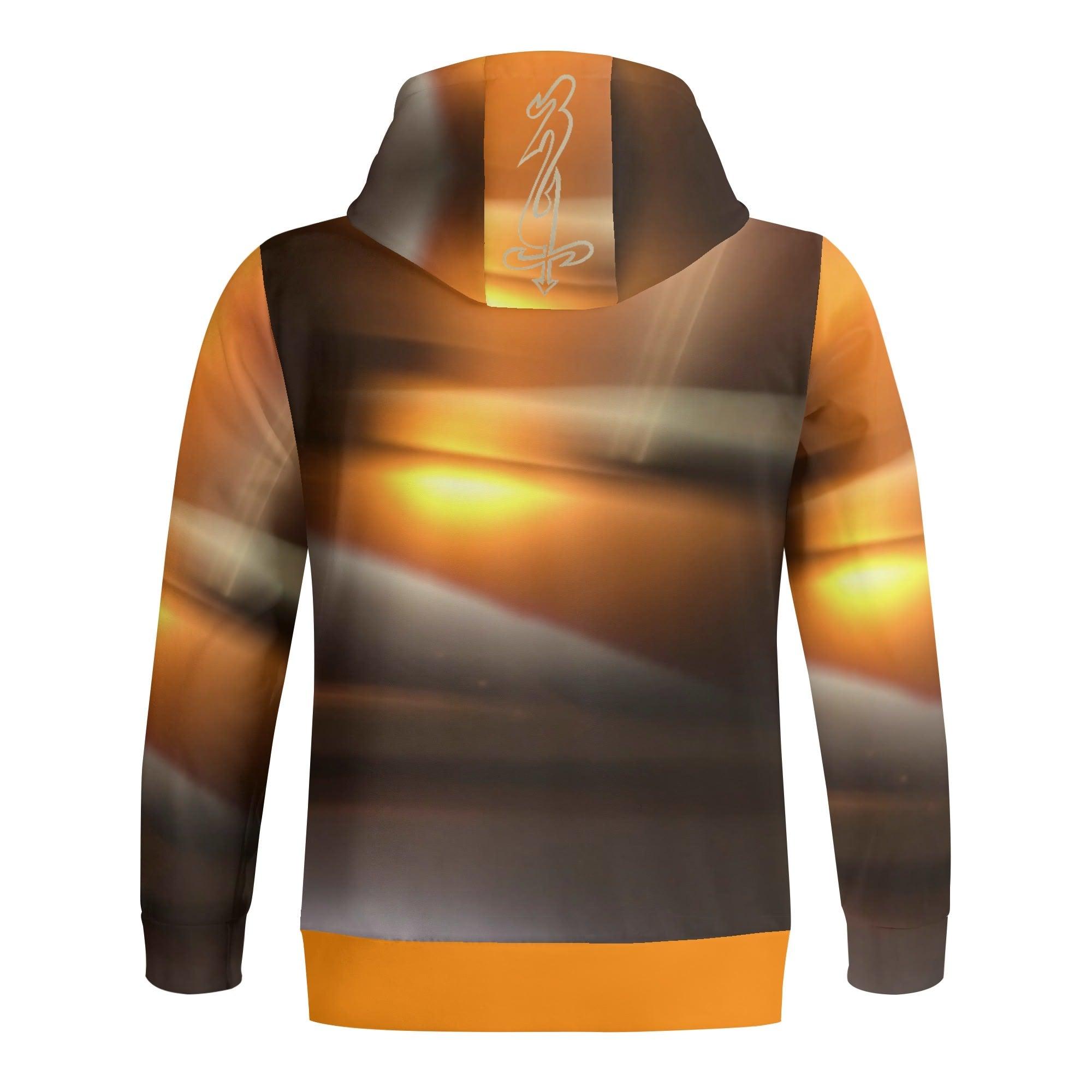 Unisex Men's/Women's Print All Over T-Shirt Full Zip Turtleneck Hoodie Streetwear - MES...Where