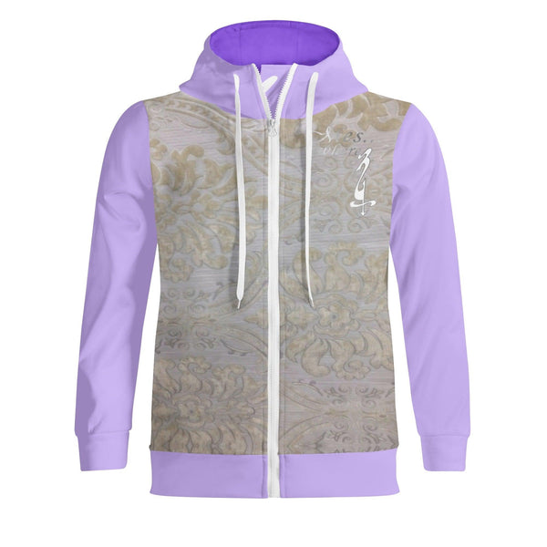 Women's Print All Over T-Shirt Zipper Hoodie