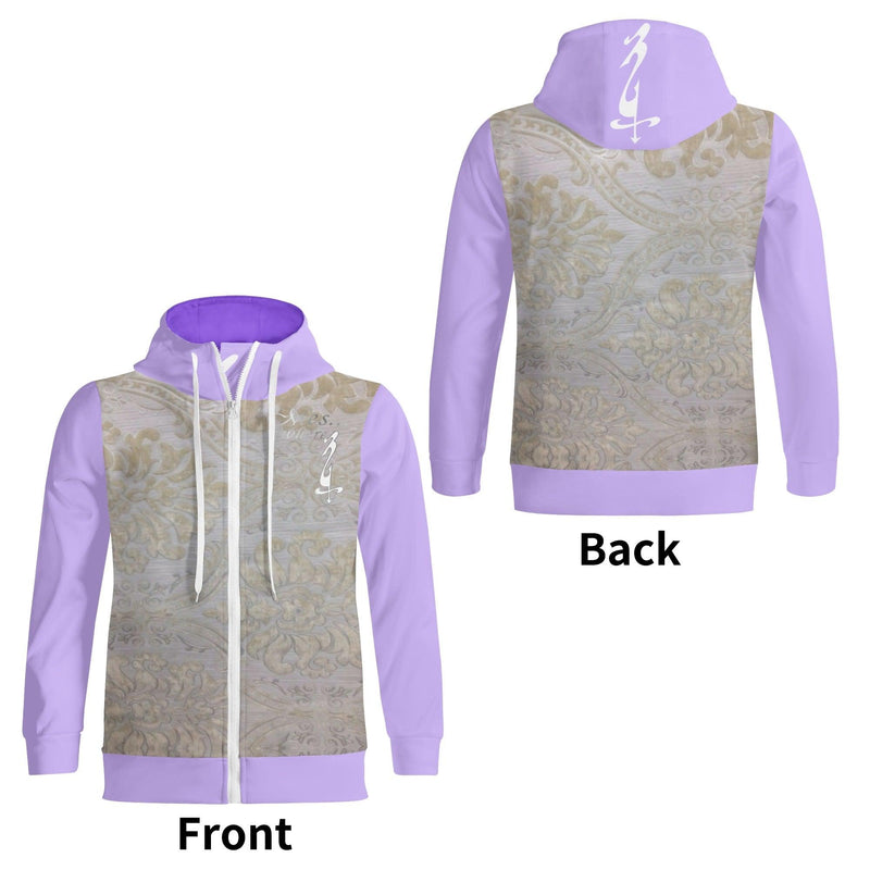 Women's Print All Over T-Shirt Zipper Hoodie