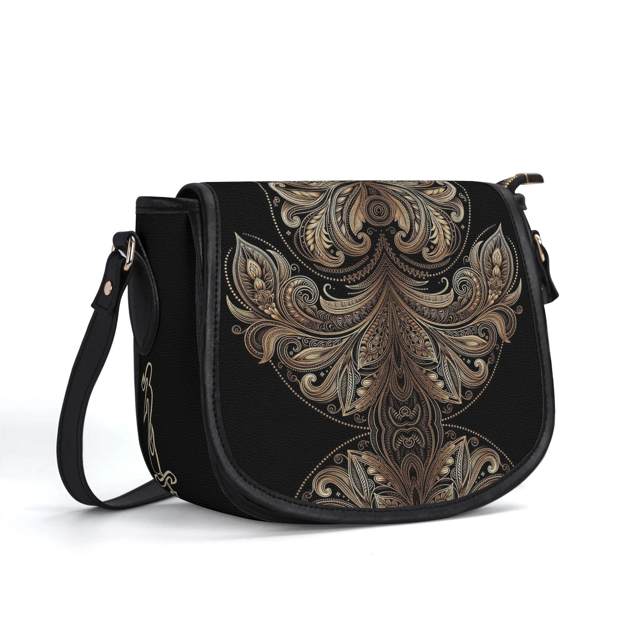 Women's Leather Saddle Bag - MES...Where