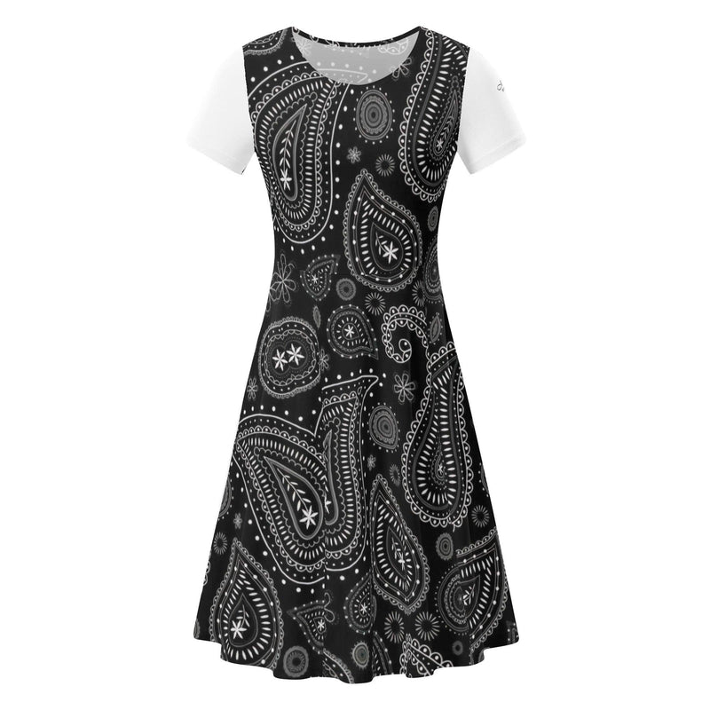 Women's Short Sleeve Ruffle Dress