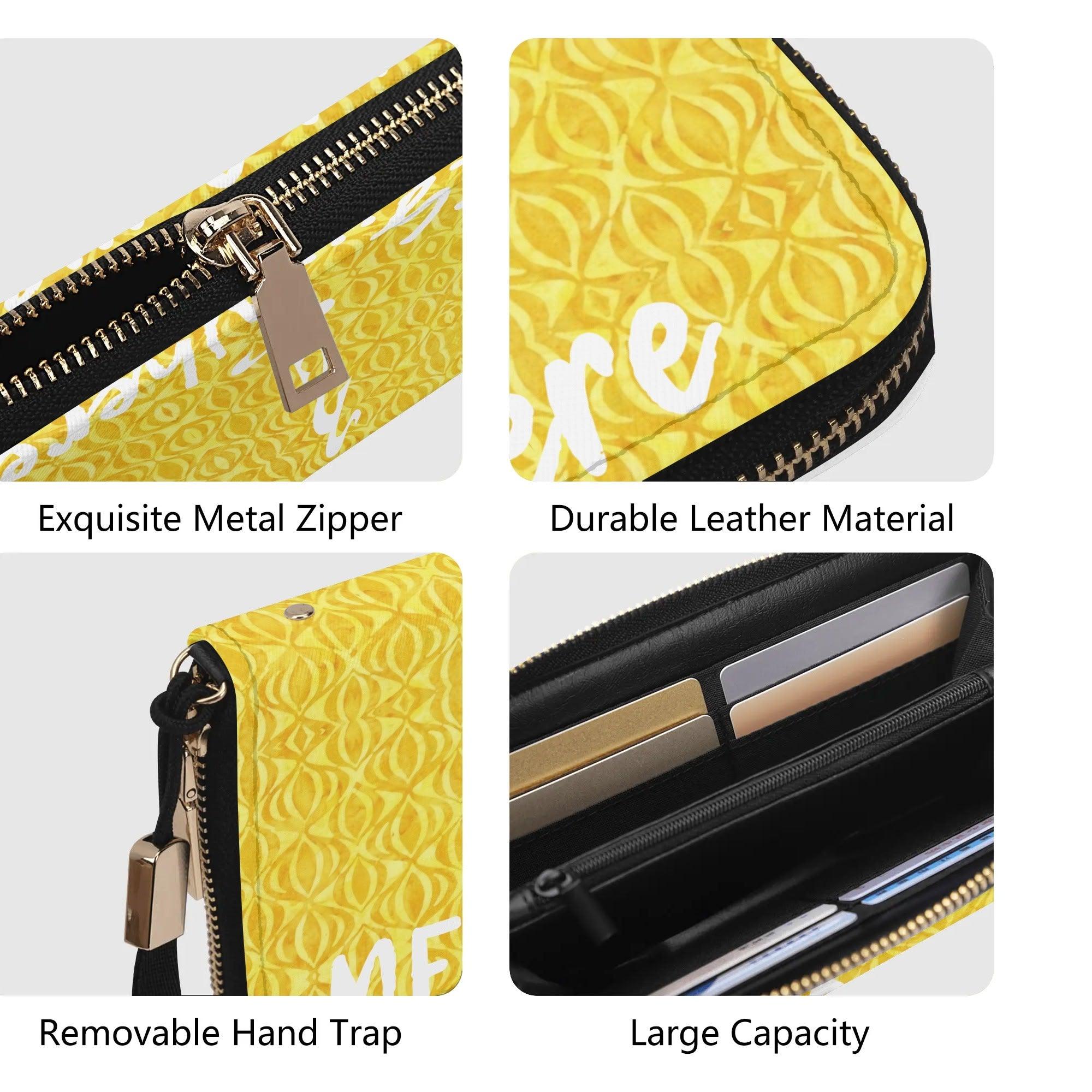 Clutch Leather Zipper Wallet - MES...Where