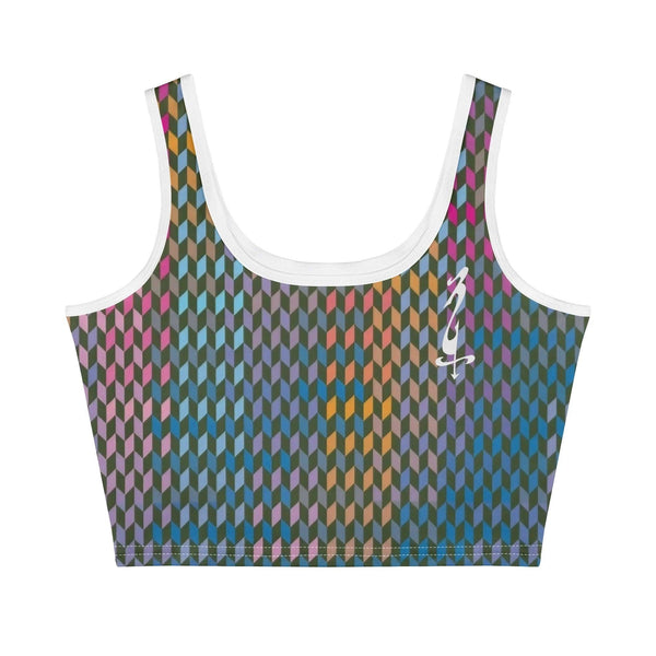 Women's Casual Summer Sleeveless Stretch Crop Tank Top
