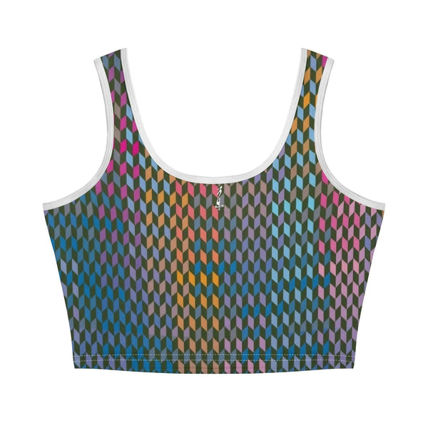 Women's Casual Summer Sleeveless Stretch Crop Tank Top