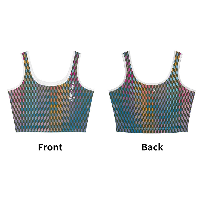 Women's Casual Summer Sleeveless Stretch Crop Tank Top