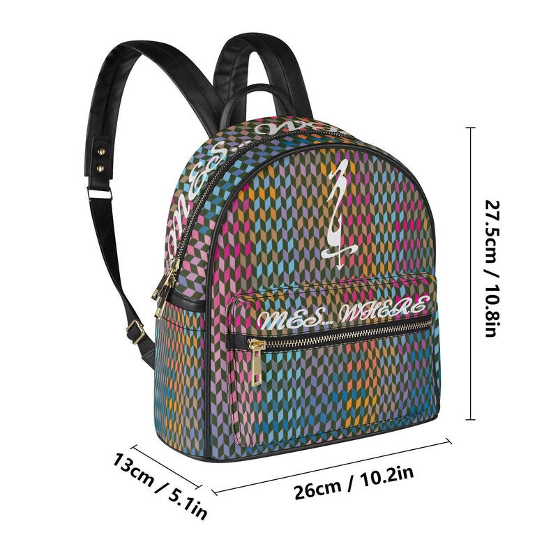 Women's Casual PU Leather Backpack