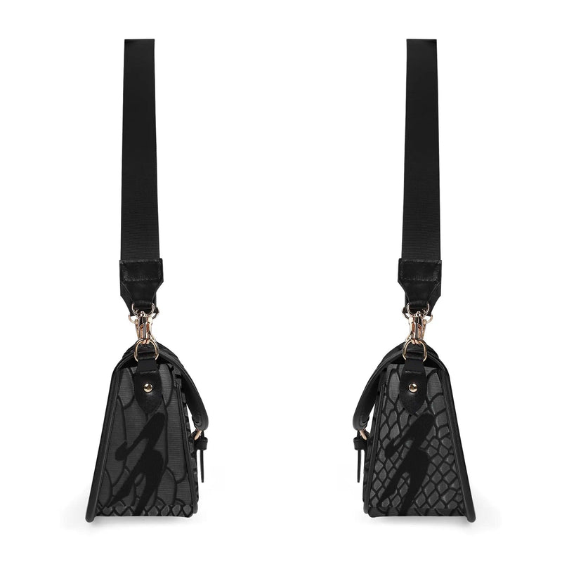 Women's Leather With Chain Crossbody Square Bag