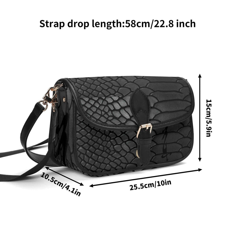 Women's Leather With Chain Crossbody Square Bag