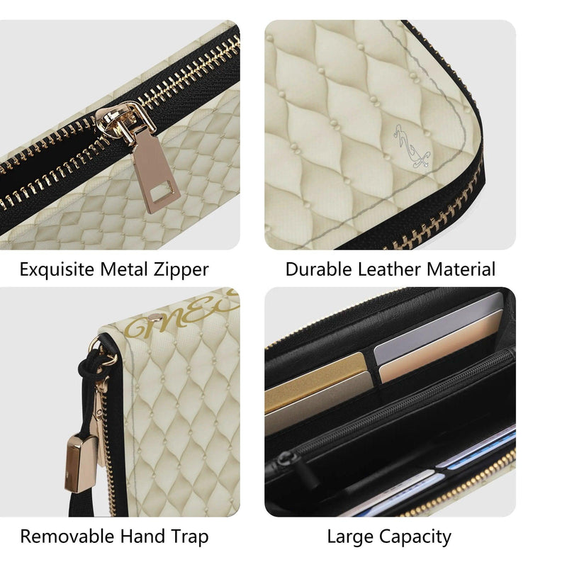 Clutch Leather Zipper Wallet