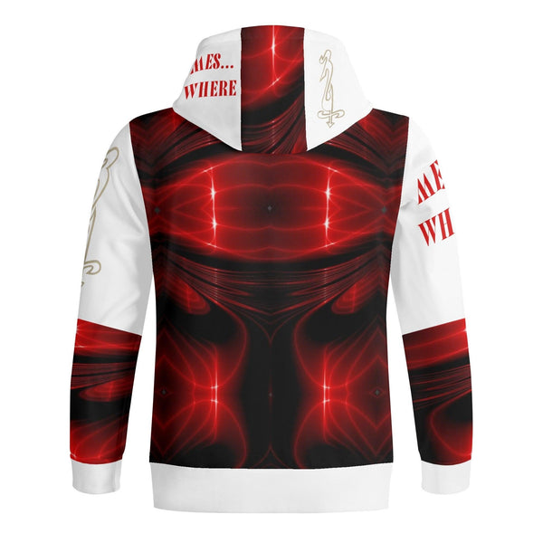 Unisex Men's Full Zip Turtleneck Hoodie Streetwear