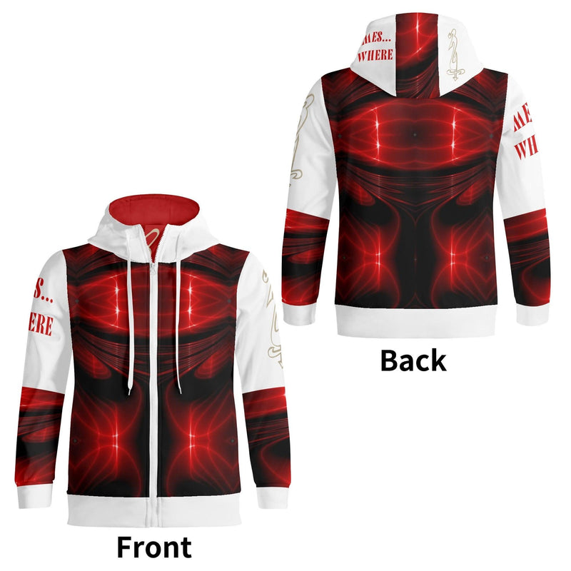 Unisex Men's Full Zip Turtleneck Hoodie Streetwear