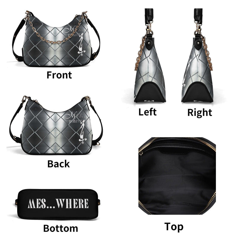 Women's Shoulder Bag With Chain Decoration