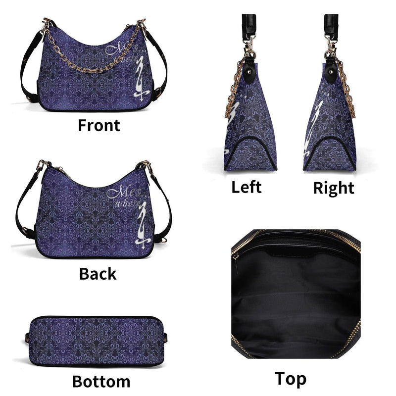 Women's Shoulder Bag With Chain Decoration