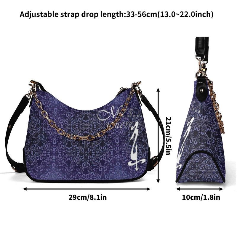 Women's Shoulder Bag With Chain Decoration