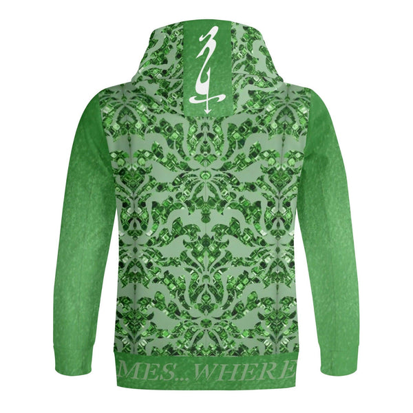 Women's Full Zip Turtleneck Hoodie Streetwear