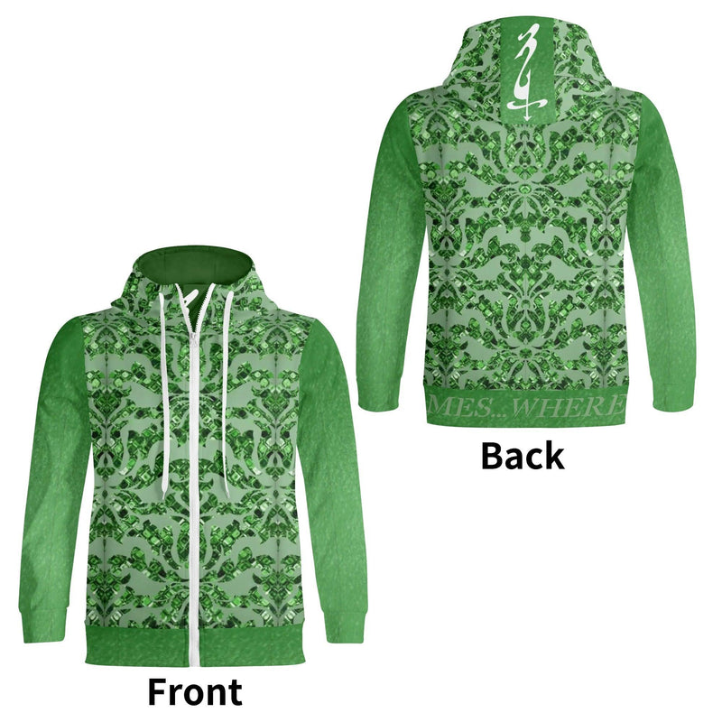 Women's Full Zip Turtleneck Hoodie Streetwear