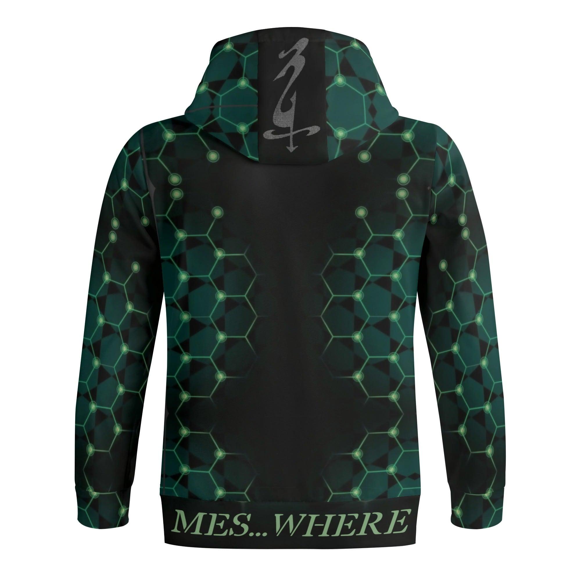 Men's Full Zip Turtleneck Hoodie Streetwear - MES...Where